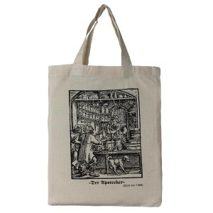 small cotton tote pharmacist bag