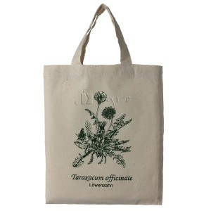 small cotton tote with herbal print Dandelion