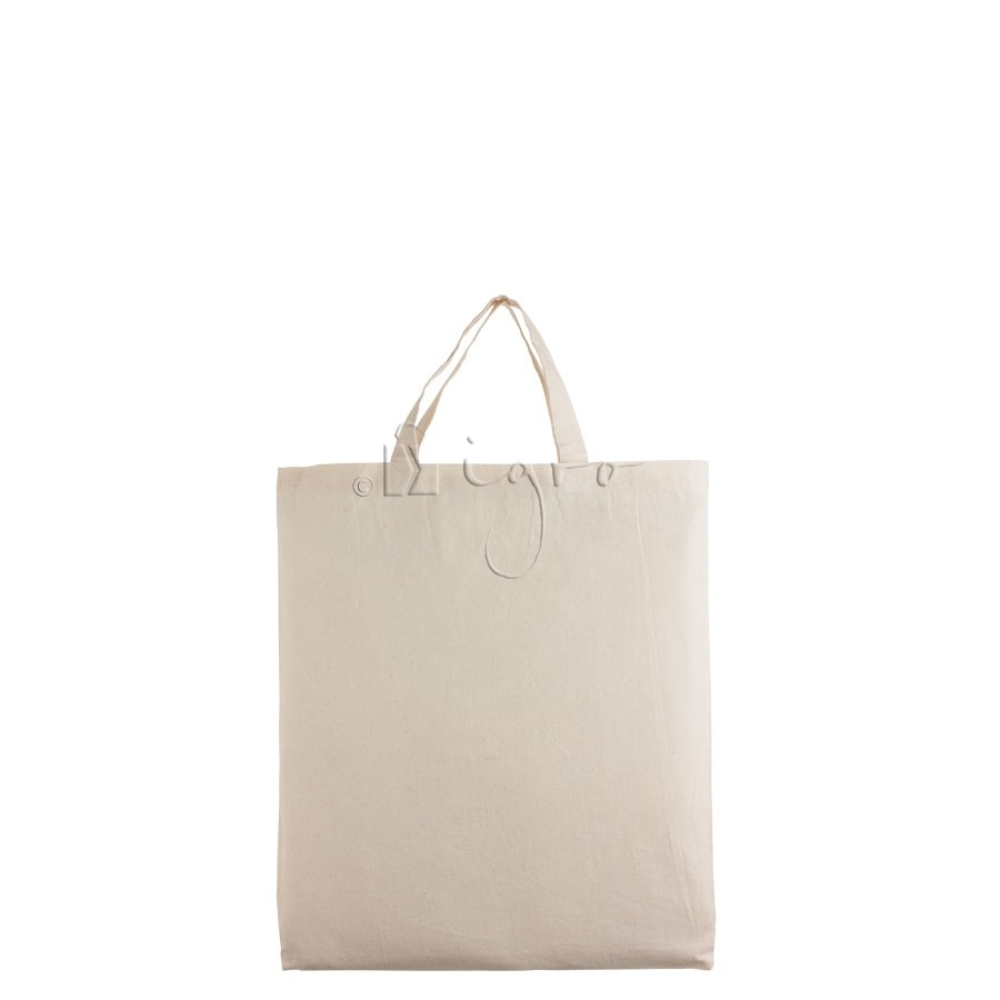 Small cotton shopping bag with short handles | IGRO