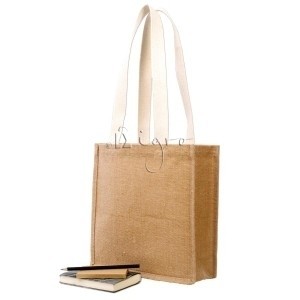 Buch-Tasche aus Jute